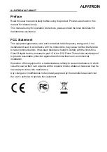 Preview for 2 page of ALFAtron SM62T User Manual