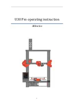 Alfawise U30 Pro Operating Instruction preview