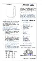 Предварительный просмотр 2 страницы Alfda ALR400 Manual