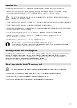 Preview for 20 page of ALFRA APS 120 Operation Manual