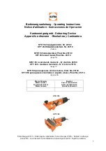 Предварительный просмотр 1 страницы ALFRA KFH 150 Operating Instructions Manual