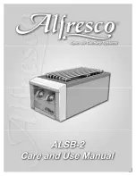 Alfresco ALSB-2 Care And Use Manual preview