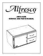 Alfresco ARFG-42FB Service And Parts Manual предпросмотр