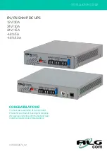 ALG FN-4800-10-SNMP Installation Manual preview