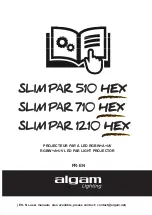 Preview for 1 page of Algam Lighting SLIMPAR 1210 HEX User Manuals