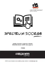 Preview for 1 page of Algam Lighting SPECTRUM 500RGB User Manuals