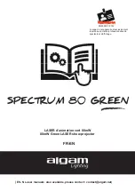 Preview for 1 page of Algam Lighting SPECTRUM 80 GREEN User Manuals