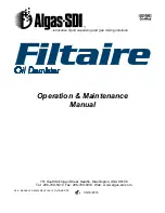 Algas SDI FILTAIRE OIL DEMISTER Operation & Maintenance Manual preview