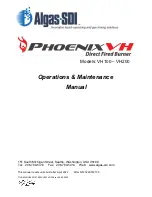 Algas SDI PHOENIX VH100 Operation & Maintenance Manual preview