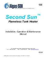 Preview for 1 page of Algas SDI Second Sun Installation, Operation & Maintenance Manual