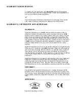 Preview for 3 page of Algas SDI TORREXX TX100 Operation & Maintenance Manual