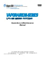 Preview for 1 page of Algas SDI VAPORAIRE M-Series Operation & Maintenance Manual