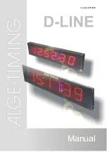 Предварительный просмотр 1 страницы ALGE-Timing D-LINE Series Manual