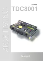 Preview for 1 page of ALGE-Timing TDC8001 Manual