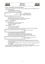 Предварительный просмотр 31 страницы ALGE-Timing TDC8001 Manual