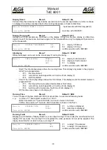 Предварительный просмотр 42 страницы ALGE-Timing TDC8001 Manual