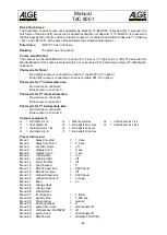 Предварительный просмотр 66 страницы ALGE-Timing TDC8001 Manual