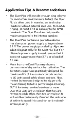 Preview for 28 page of Algo 1825 Duet Plus Installation Manual