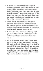 Preview for 29 page of Algo 1825 Duet Plus Installation Manual