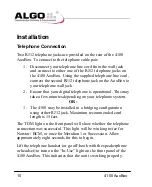 Preview for 10 page of Algo 4100 AuxBox User Manual