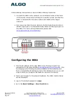 Предварительный просмотр 67 страницы Algo 8036 Installation/Configuration Manual