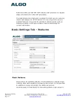 Preview for 12 page of Algo 8128 Installation/Configuration Manual