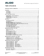 Предварительный просмотр 2 страницы Algo 8190S User Manual