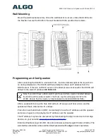 Preview for 10 page of Algo 8190S User Manual