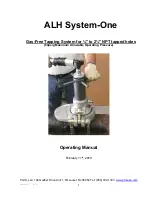 Предварительный просмотр 1 страницы ALH System-One Operating Manual