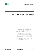 ALi Confidential M5661 User Manual preview