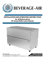 Предварительный просмотр 1 страницы ALI BEVERAGE-AIR ST Series Installation And Operating Instructions Manual