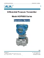 Preview for 1 page of Alia ADP9000 Series Operation Manual