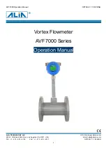 Alia ALIAVTX AVF7000 Series Operation Manual предпросмотр