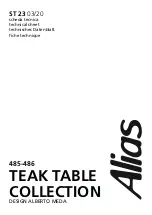 Alias TEAK TABLE 485 Manual preview