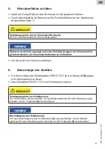 Preview for 9 page of Aliaxis FWSG 710S Operating Instruction