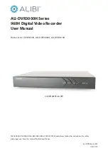 ALIBI ALI-DVR3004H User Manual предпросмотр