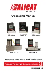 Alicat Scientific MC Series Operating Manual preview