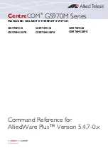 Alied Telesis GS970M/10 Command Reference Manual предпросмотр