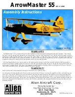 Alien Aircraft Corp ArrowMaster 55 Assembly Instructions Manual предпросмотр