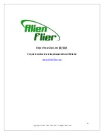 Предварительный просмотр 20 страницы Alien Flier Zip Series Installation & Owner'S Manual