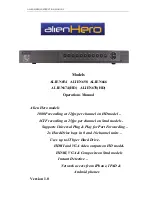 Alien Hero ALIEN654 Operation Manual preview