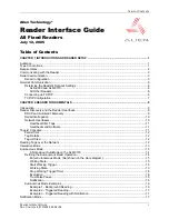 Preview for 3 page of Alien Technology ALR-8780 Interface Manual