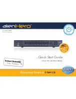 Предварительный просмотр 1 страницы Alien alienHero 16ch Quick Start Manual