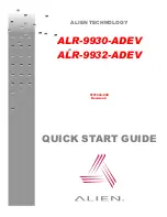 Preview for 1 page of Alien ALR-9930-ADEV Quick Start Manual