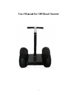 Alien Off Road Scooter User Manual preview