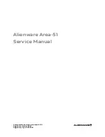 Предварительный просмотр 1 страницы Alienware Area-51 R2 Service Manual