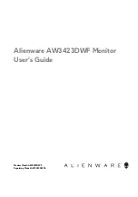 Alienware AW3423DWF User Manual предпросмотр