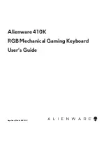 Alienware AW410K User Manual предпросмотр