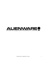 Предварительный просмотр 1 страницы Alienware DHS 3 Upgrade Installation Manual