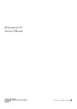 Предварительный просмотр 1 страницы Alienware P150G Service Manual